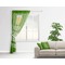 Kiss Me I'm Irish Sheer Curtain With Window and Rod - in Room Matching Pillow