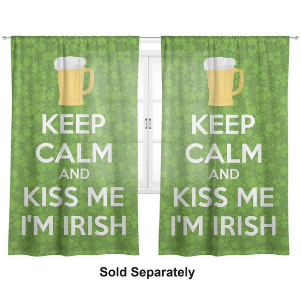 Kiss Me I'm Irish Sheer Curtains