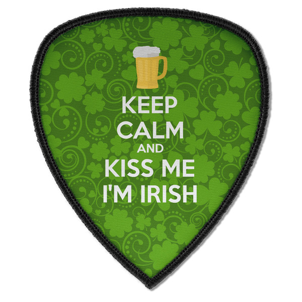 Custom Kiss Me I'm Irish Iron on Shield Patch A