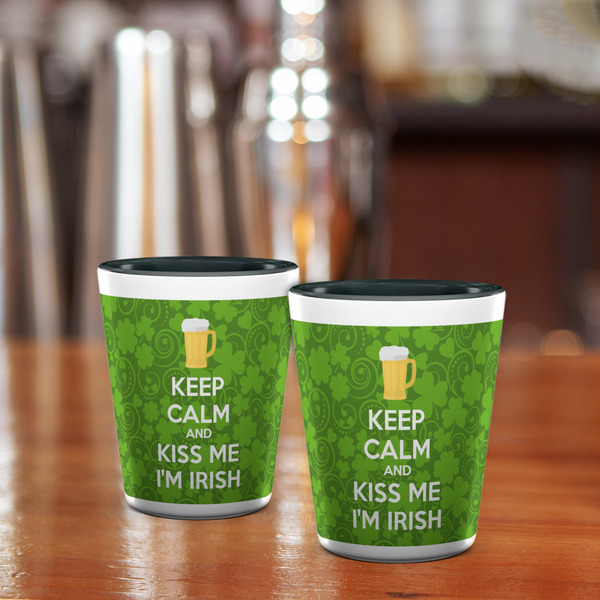 Kiss Me I'm Irish Shot Glass - Two Tone - LIFESTYLE