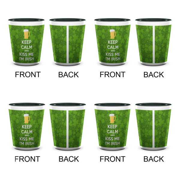 Kiss Me I'm Irish Shot Glassess - Two Tone - Set of 4 - APPROVAL