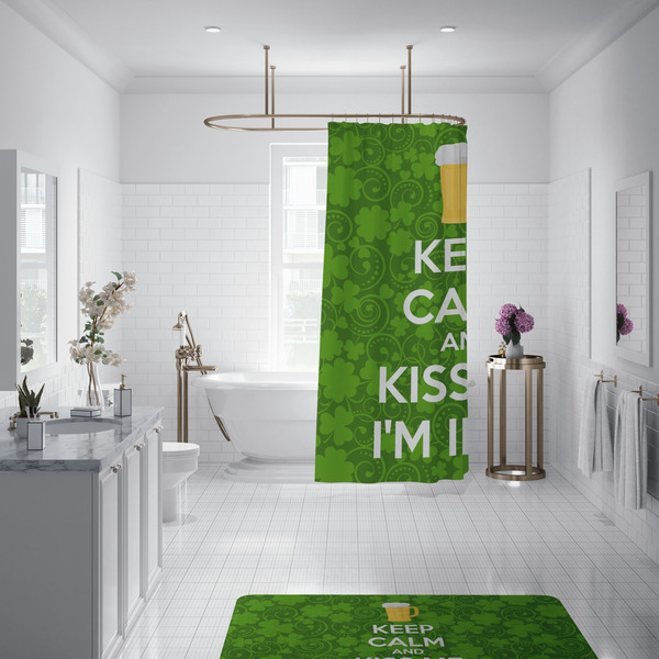 Kiss Me I'm Irish Shower Curtain - 70"x83"