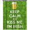 Kiss Me I'm Irish Shower Curtain 70x90