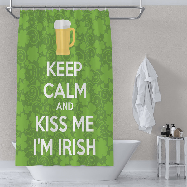 Kiss Me I'm Irish Shower Curtain Lifestyle