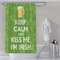 Kiss Me I'm Irish Shower Curtain Lifestyle