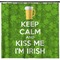 Kiss Me I'm Irish Shower Curtain - Custom Size (Personalized)