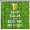 Kiss Me I'm Irish Shower Curtain - 71" x 74"