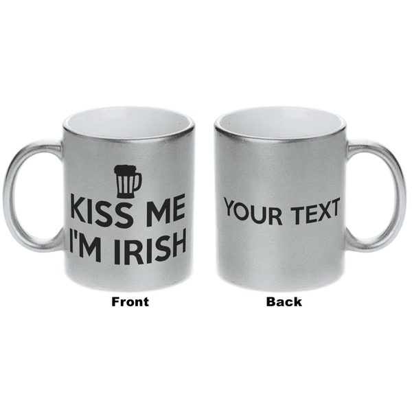 Kiss Me I'm Irish Silver Mug - Approval