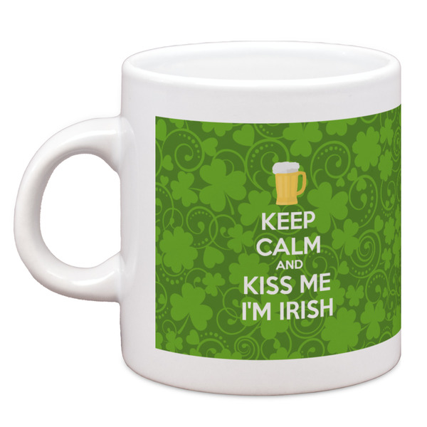 Kiss Me I'm Irish Single Shot Espresso Cup - Single Front