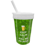 Kiss Me I'm Irish Sippy Cup with Straw (Personalized)