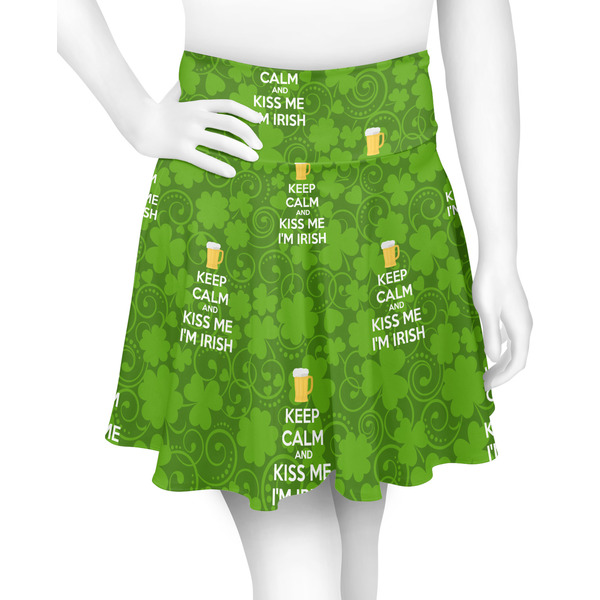 Custom Kiss Me I'm Irish Skater Skirt - Large (Personalized)