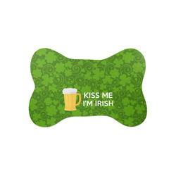Kiss Me I'm Irish Bone Shaped Dog Food Mat (Small)