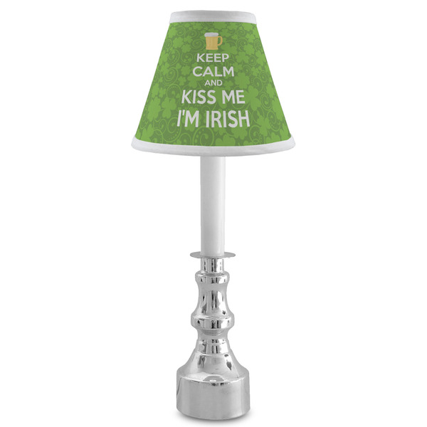 Kiss Me I'm Irish Small Chandelier Lamp - LIFESTYLE (on candle stick)