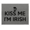 Kiss Me I'm Irish Small Engraved Gift Box with Leather Lid - Approval