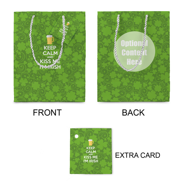 Kiss Me I'm Irish Small Gift Bag - Approval