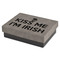 Kiss Me I'm Irish Small Engraved Gift Box with Leather Lid - Front/Main