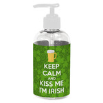 Kiss Me I'm Irish Plastic Soap / Lotion Dispenser (8 oz - Small - White)