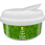 Kiss Me I'm Irish Snack Container (Personalized)