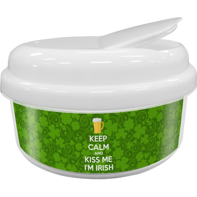 Kiss Me I'm Irish Snack Container (Personalized)