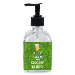 Kiss Me I'm Irish Glass Soap & Lotion Bottle - Single Bottle