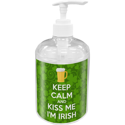 Kiss Me I'm Irish Acrylic Soap & Lotion Bottle