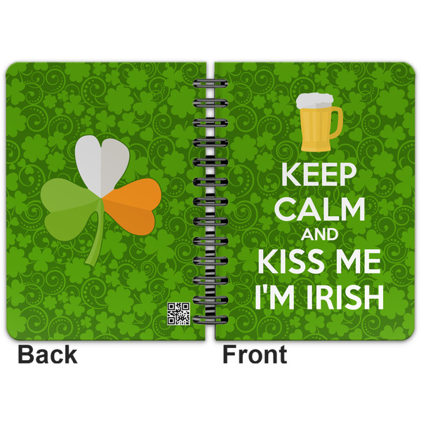 Kiss Me I'm Irish Spiral Journal 5 x 7 - Apvl