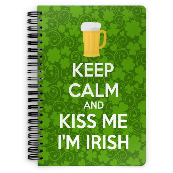Custom Kiss Me I'm Irish Spiral Notebook
