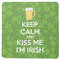 Kiss Me I'm Irish Square Coaster Rubber Back - Single