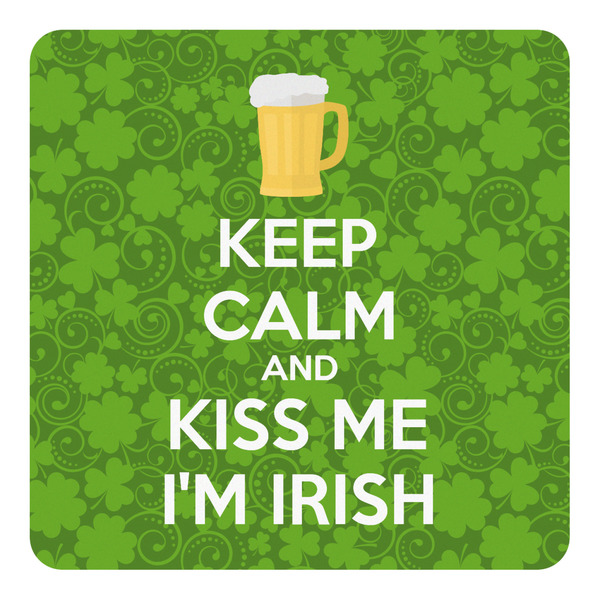 Custom Kiss Me I'm Irish Square Decal (Personalized)