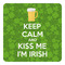 Kiss Me I'm Irish Square Decal - XLarge (Personalized)