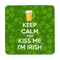 Kiss Me I'm Irish Square Fridge Magnet - FRONT