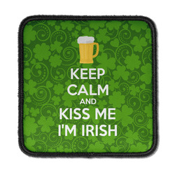 Kiss Me I'm Irish Iron On Square Patch