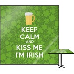 Kiss Me I'm Irish Square Table Top - 30" (Personalized)