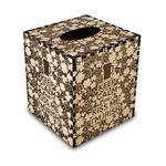 Kiss Me I'm Irish Wood Tissue Box Cover - Square