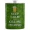 Kiss Me I'm Irish Stainless Steel Flask (Personalized)