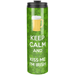 Kiss Me I'm Irish Stainless Steel Skinny Tumbler - 20 oz