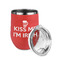 Kiss Me I'm Irish Stainless Wine Tumblers - Coral - Double Sided - Alt View