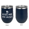 Kiss Me I'm Irish Stainless Wine Tumblers - Navy - Single Sided - Approval