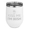 Kiss Me I'm Irish Stainless Wine Tumblers - White - Double Sided - Front