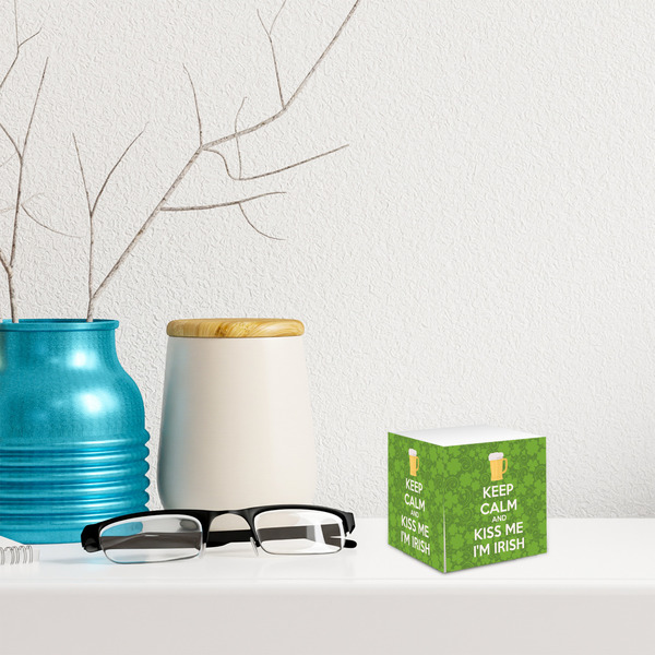 Kiss Me I'm Irish Sticky Note Cube - LIFESTYLE