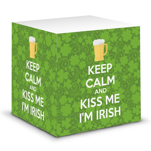 Custom Kiss Me I'm Irish Sticky Note Cube (Personalized)