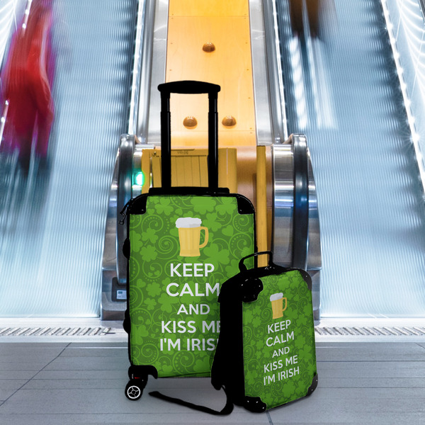 Kiss Me I'm Irish Suitcase Set 4 - IN CONTEXT