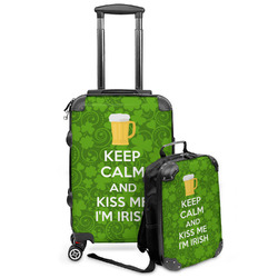 Kiss Me I'm Irish Kids 2-Piece Luggage Set - Suitcase & Backpack