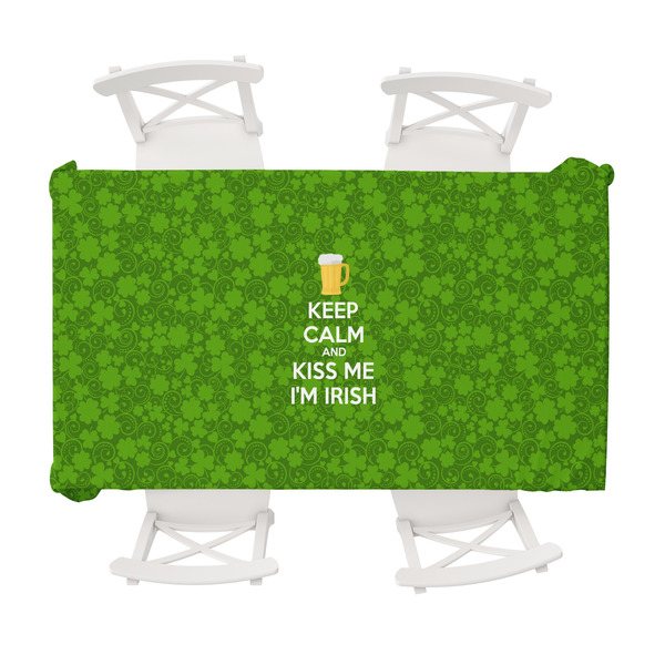 Custom Kiss Me I'm Irish Tablecloth - 58"x102" (Personalized)