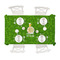 Kiss Me I'm Irish Tablecloths (58"x102") - TOP VIEW (with plates)