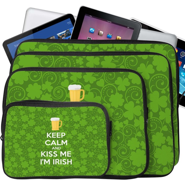 Kiss Me I'm Irish Tablet & Laptop Case Sizes
