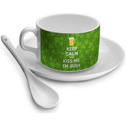 Kiss Me I'm Irish Tea Cup - Single (Personalized)