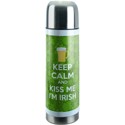 Kiss Me I'm Irish Stainless Steel Thermos (Personalized)