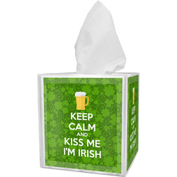 Kiss Me I'm Irish Tissue Box Cover (Personalized)
