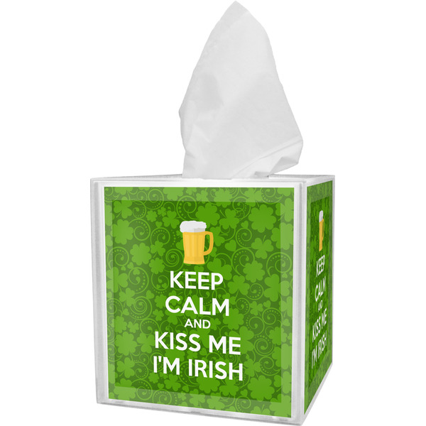 Custom Kiss Me I'm Irish Tissue Box Cover (Personalized)